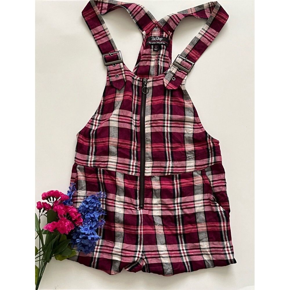 BeBop Jumper Juniors‎ Girl Adjustable Strap Black Magenta Short Sz S